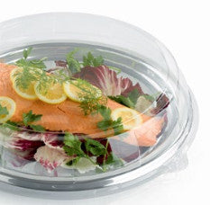Couvercle dôme en rPET pour plateau rond 40 cm, lot de 50