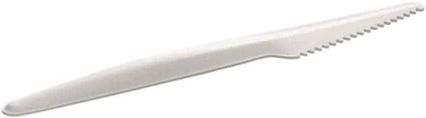 Couteau carton blanc bio 17 cm par 50