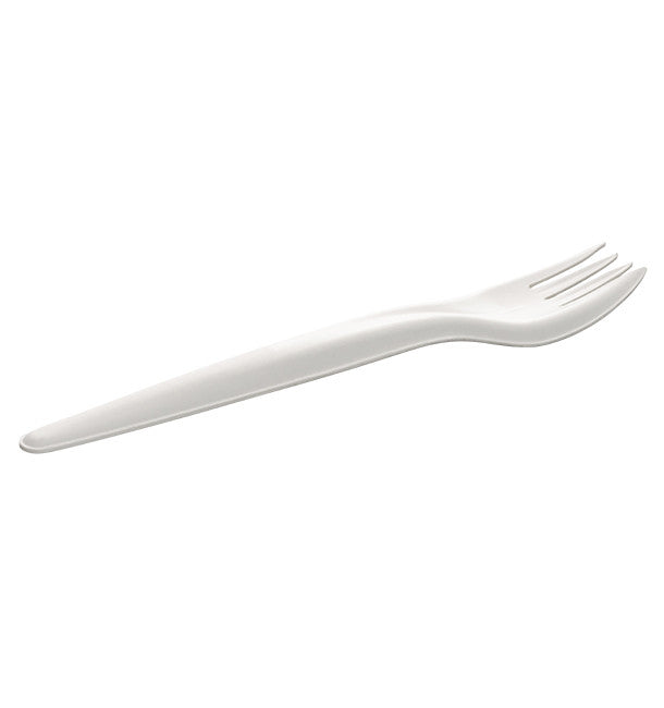 Fourchette carton blanc bio 17 cm par 50