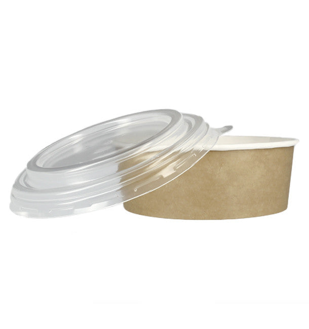 300 Couvercles rPET ronds transparents pour bols 500 & 750 ml