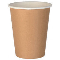 Gobelet carton kraft 17 cl, lot de 100