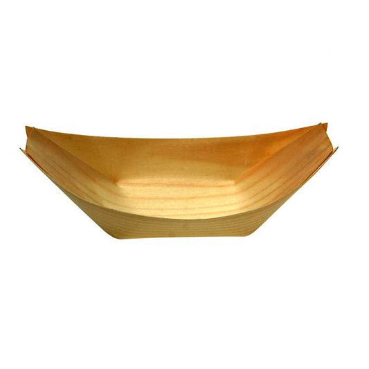 Barquette bois écologique 17x8,5 cm, lot de 50
