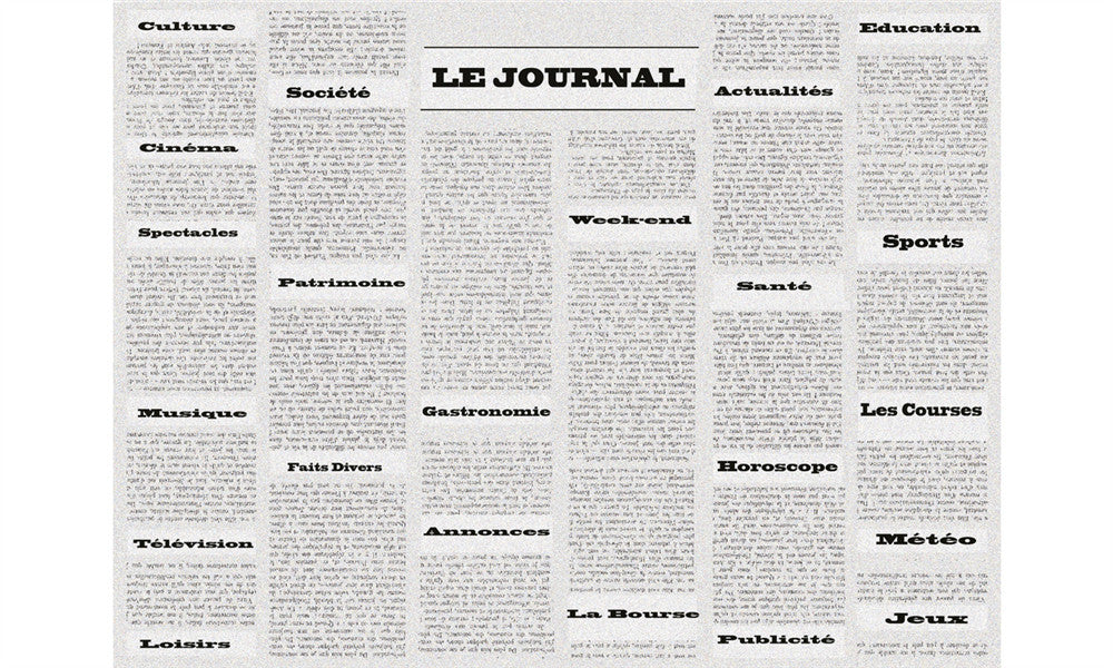 Set de table papier Journal Vintage 40x30cm par 500