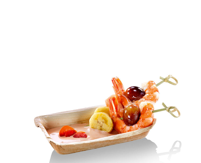 Coupelle biodégradable 12x7 cm en palmier par 25