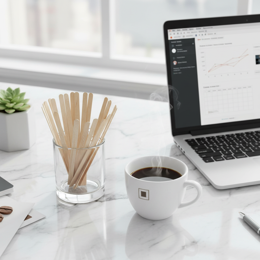 Agitateurs bois bureau élégant
