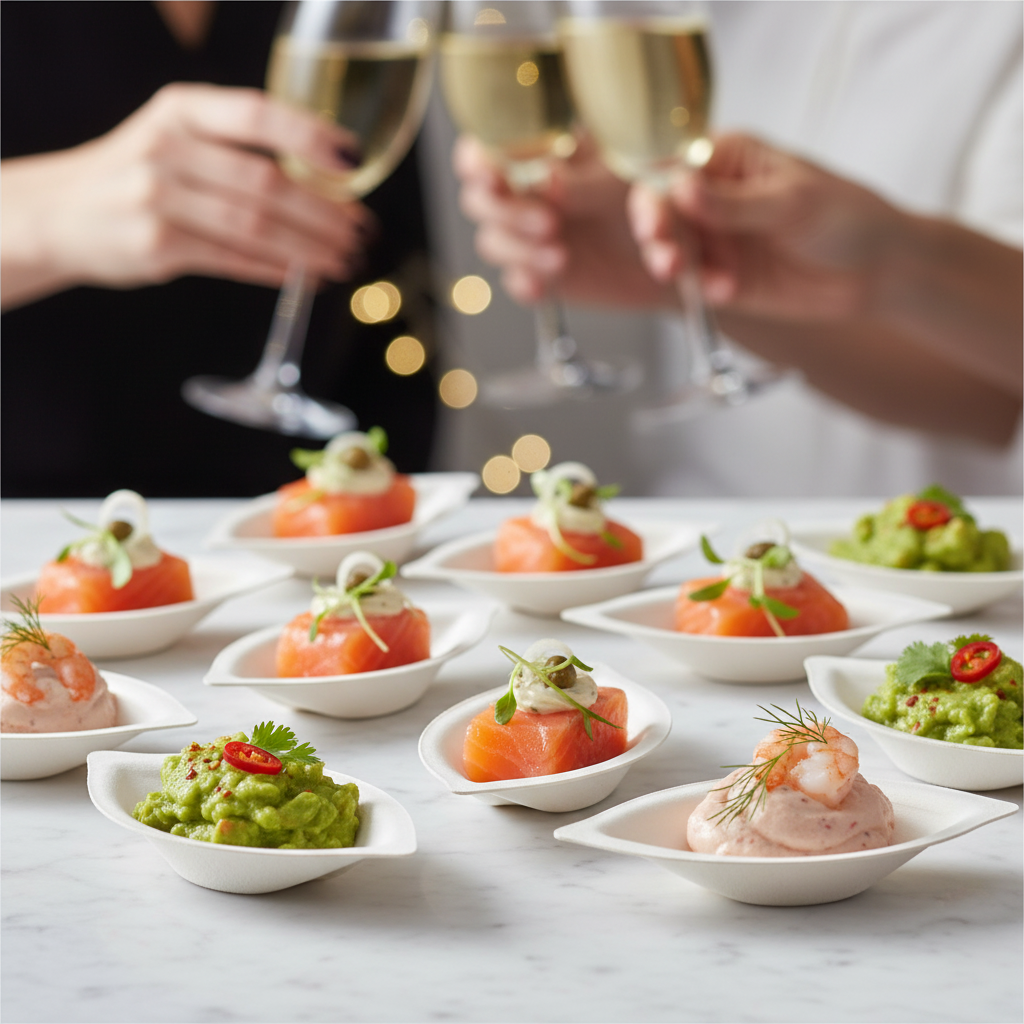 Buffet cocktail sur marbre