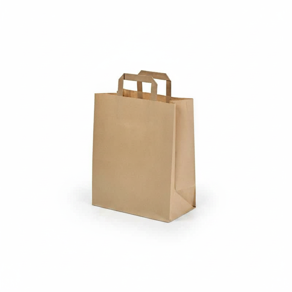 Sac kraft anses plates photo studio fond blanc