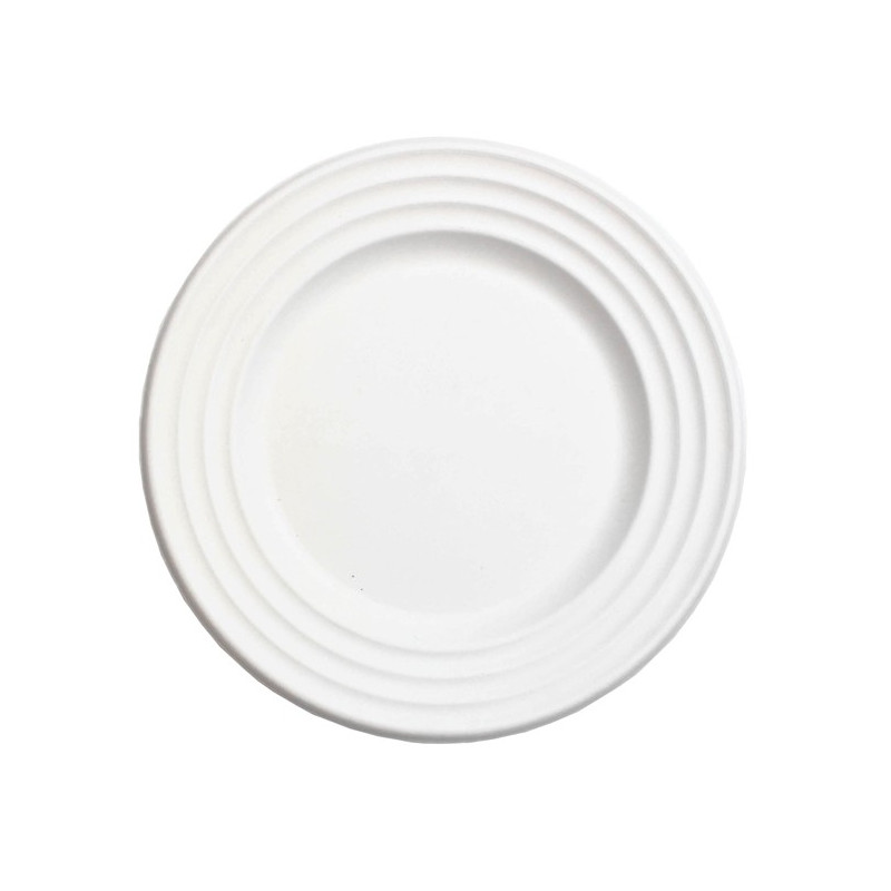 Assiette blanche quasi-incassable pour environnement difficile