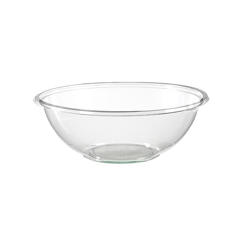 Grand saladier en plastique transparent 27cm, vaisselle jetable - Badaboum