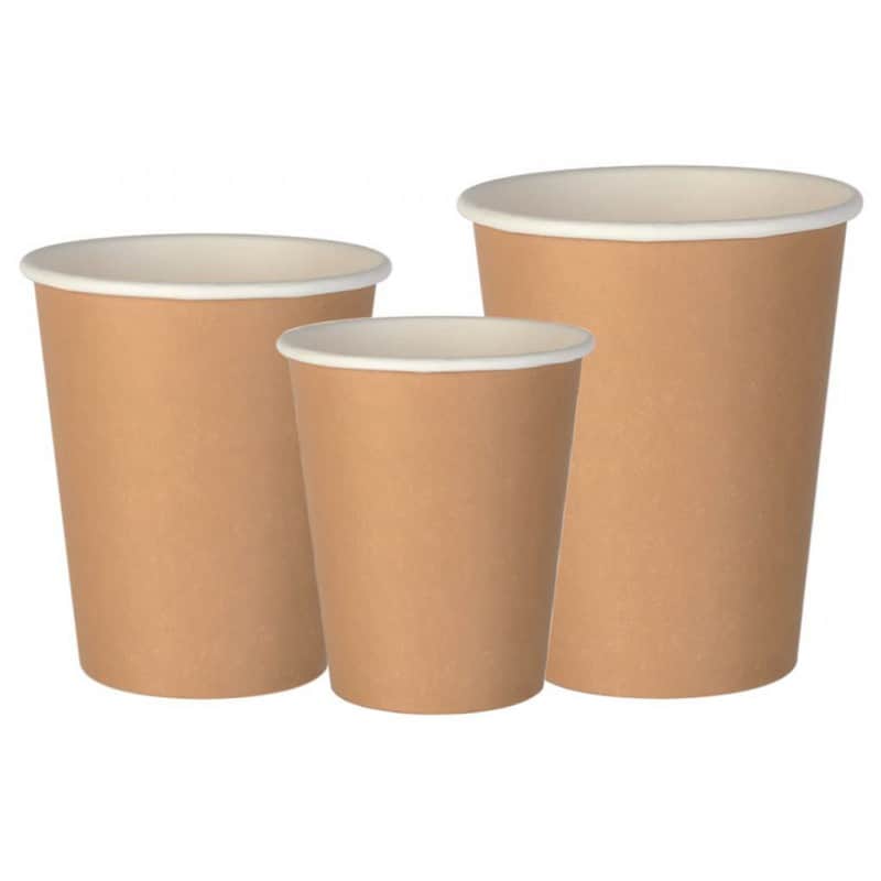 Tasse à café jetable 17 cl de notre vaisselle jetable plastique.