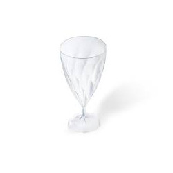 Pack 54 verres à eau 24 cl torsadés cristal transparent