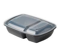 Couvercle en PP pour boite 2 compartiments  900 ml  75P