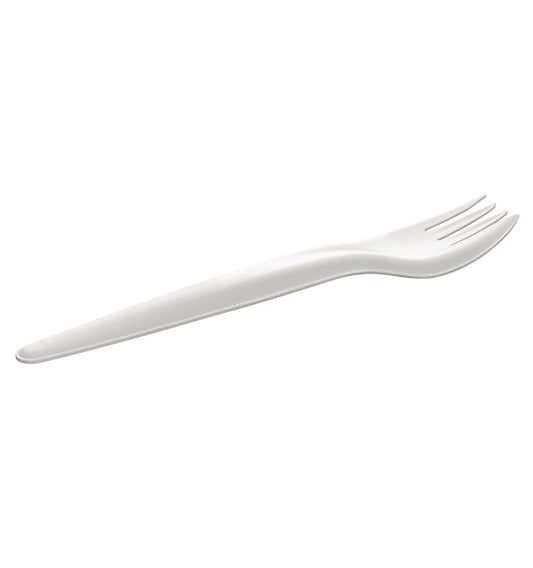 Fourchette carton blanc bio 17 cm par 50