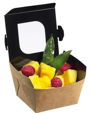 Barquette panier fraîcheur snacking à fenêtre de 300 ml par 50