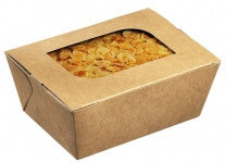 Boite snacking carton kraft 500 ml recyclable par 50