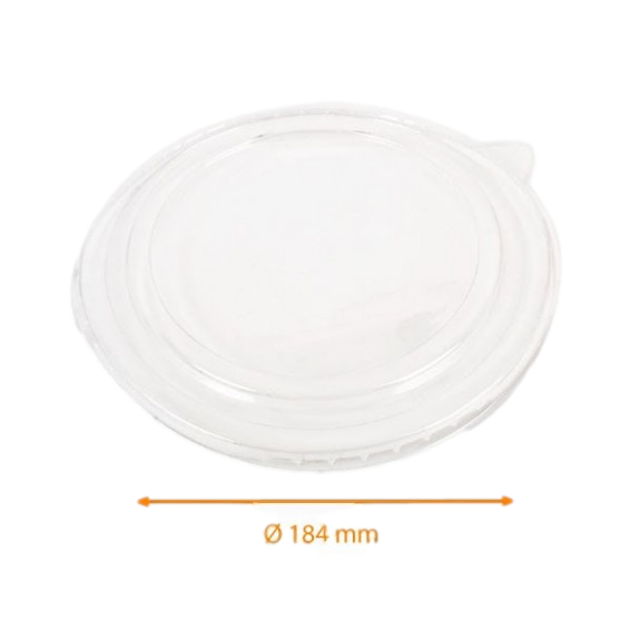 300 Couvercles en plastique rPET transparent saladier 950 ml