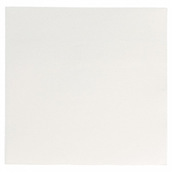 Serviette biodégradable 33x33 cm blanc par 50