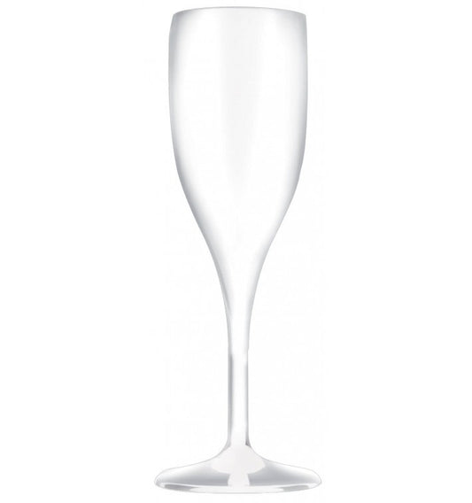 flûte à champagne incassable en SAN blanc 15 cl par 6