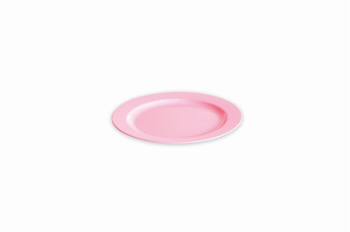 Assiette ronde 19 cm rose pastel par 12