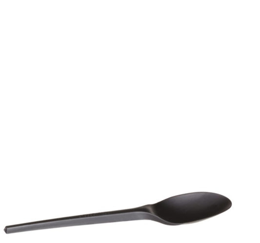 Cuillère 16,5 cm bio en amidon de maïs noir par 50
