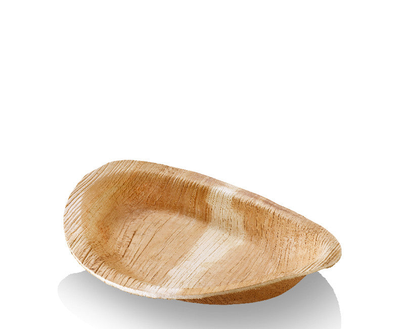 Coupelle en palmier ovale biodégradable par 25