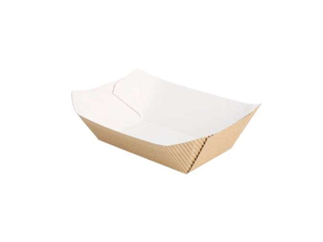 Barquette en carton kraft naturel 1440 g par 50