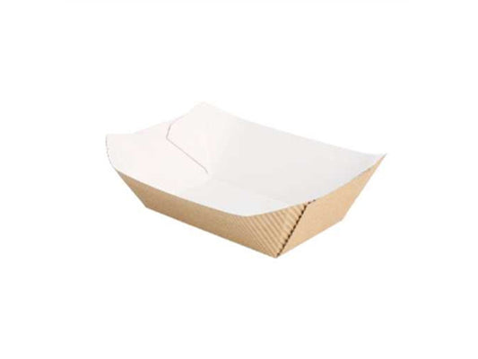 Barquette en carton kraft naturel 1440 g par 50