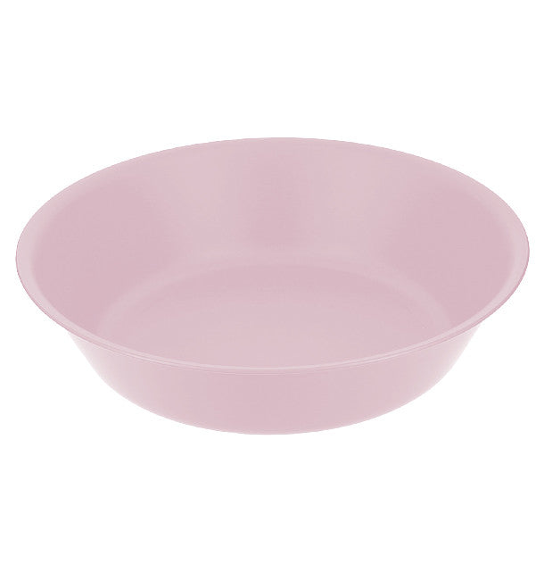6 Assiettes creuses en plastique incassable couleur rose
