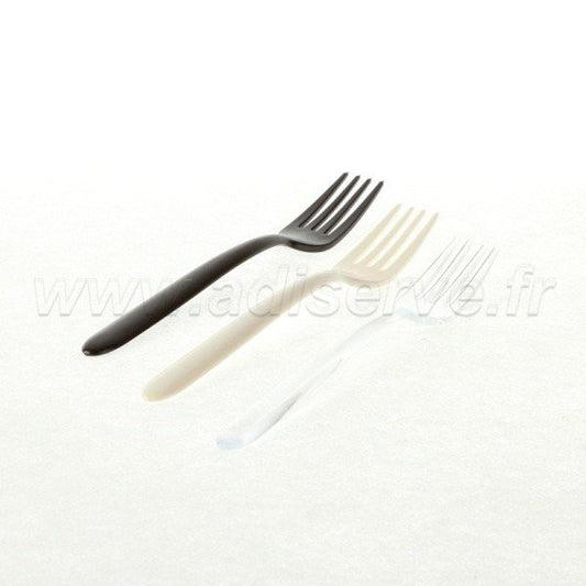 Fourchette  Eugeni design rigide noire  par 20