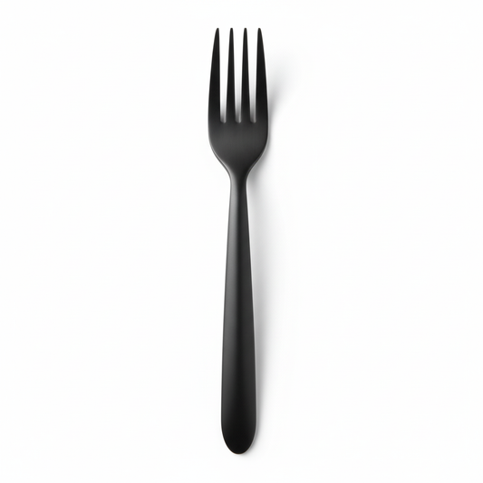 Fourchette réutilisable Lux by Starck plastique recyclable noir par 50