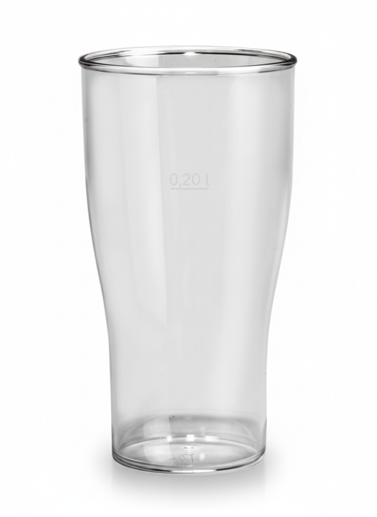 Verre à bière incassable 36 cl réutilisable - Lot de 5