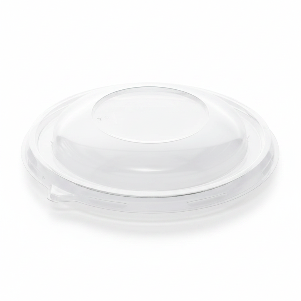 Couvercle rPET dôme studio fond blanc packshot