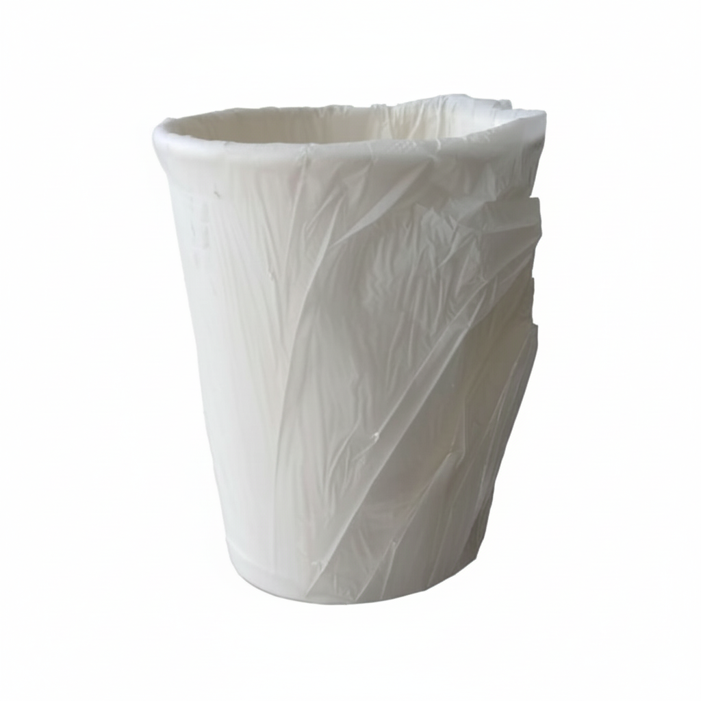 Gobelet carton emballage individuel photo studio fond blanc
