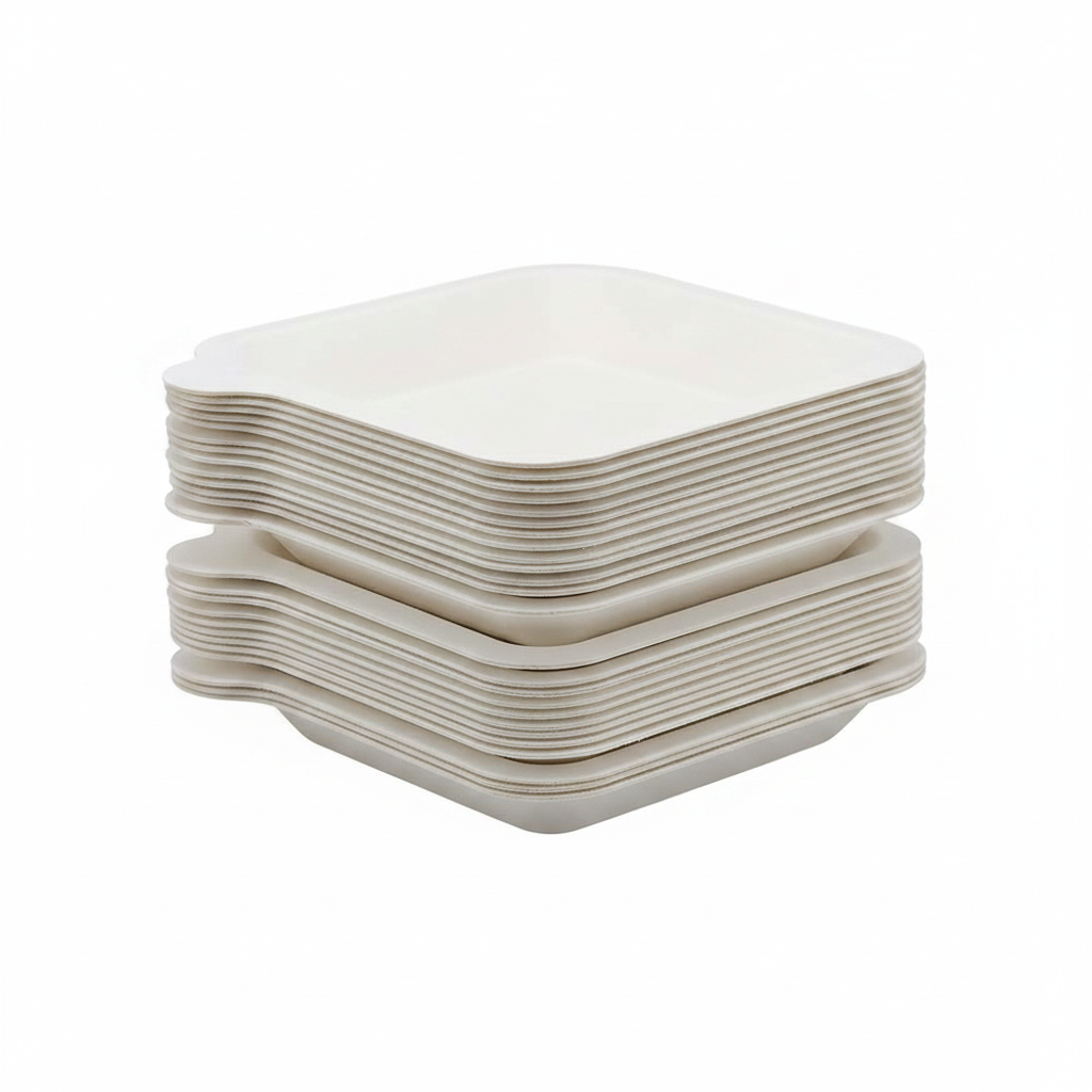 Mini assiettes pulpe blanche studio fond blanc