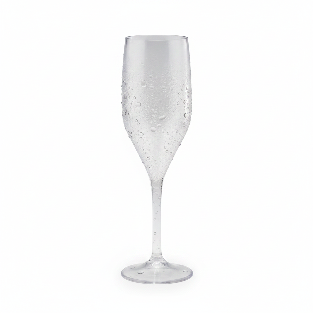 Flûte champagne SAN incassable studio fond blanc packshot
