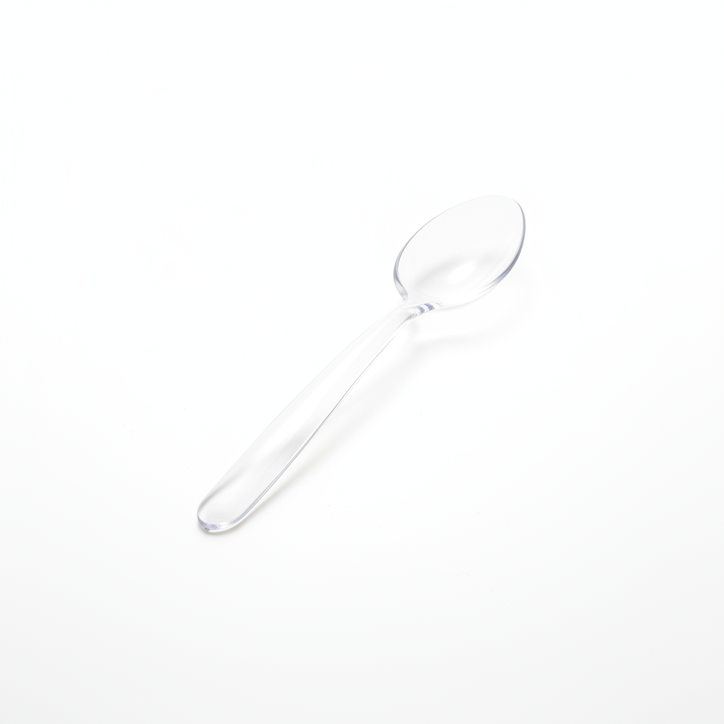 Cuillère dessert Eugeni cristal studio fond blanc packshot