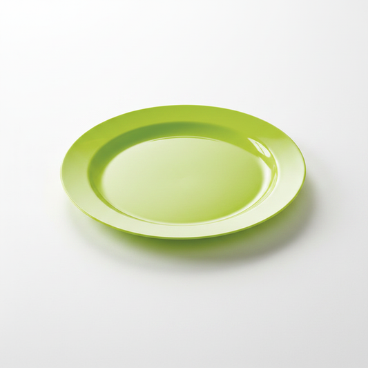Assiette ronde anis 24cm photo studio fond blanc