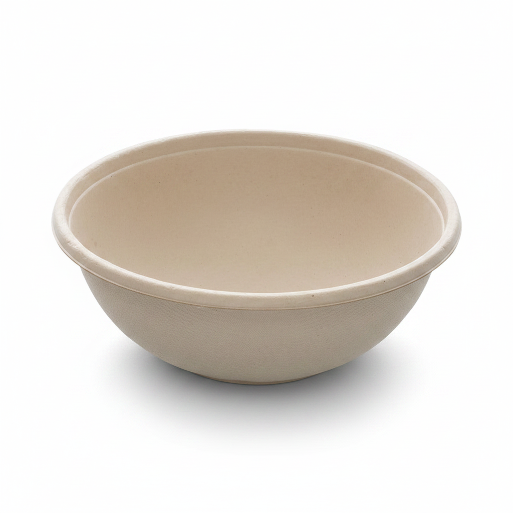 Buddha bowl beige photo studio fond blanc