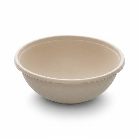 Buddha bowl beige photo studio fond blanc