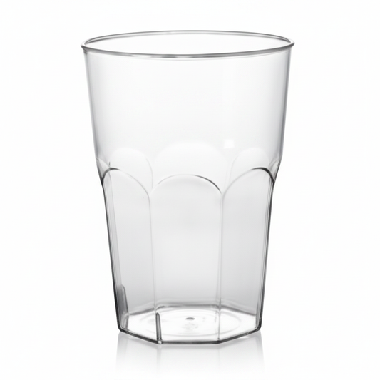 Verre cocktail incassable transparent 42 cl, photo studio sur fond blanc