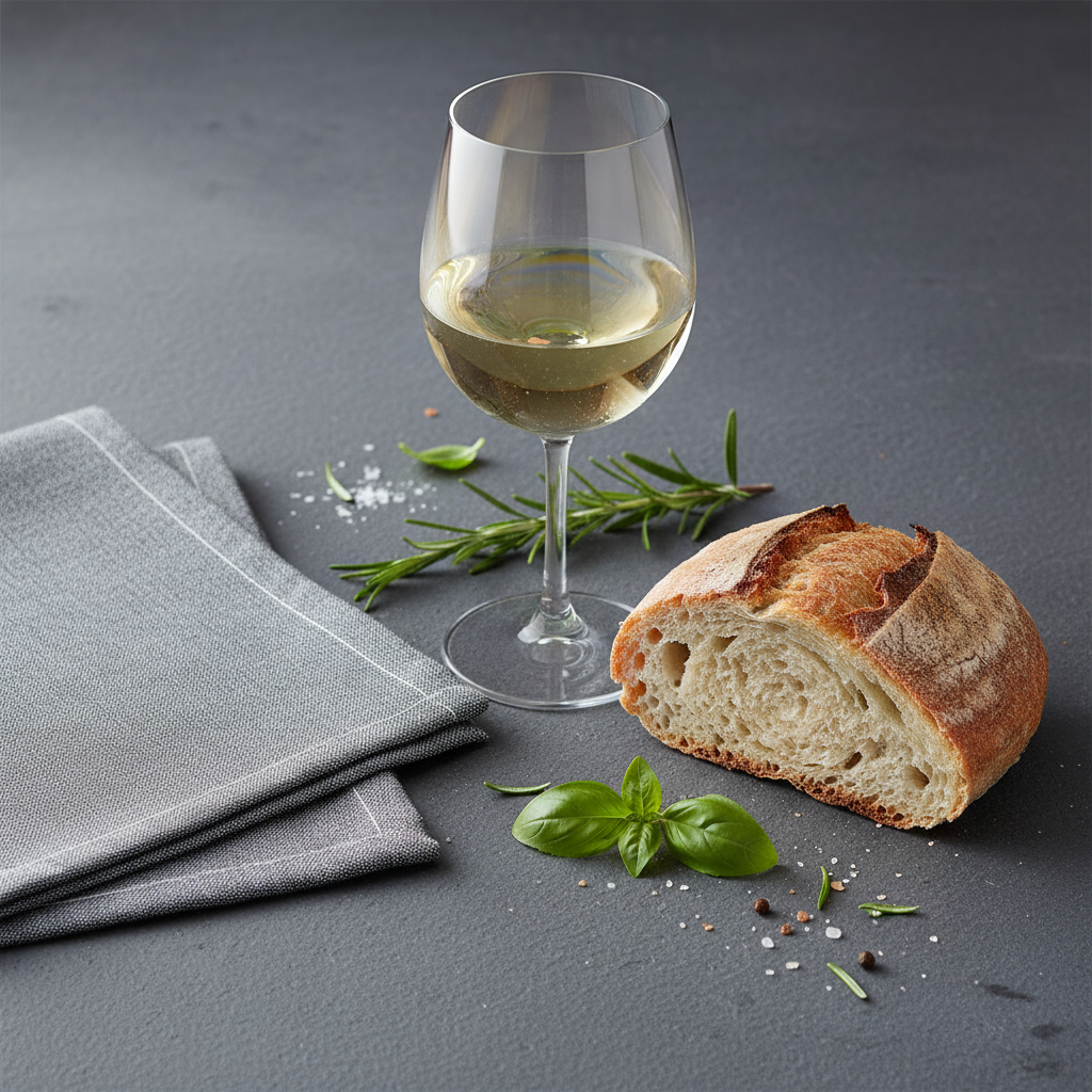 Serviette intissé gris chiné Paviot en mise en situation apéritif contemporain