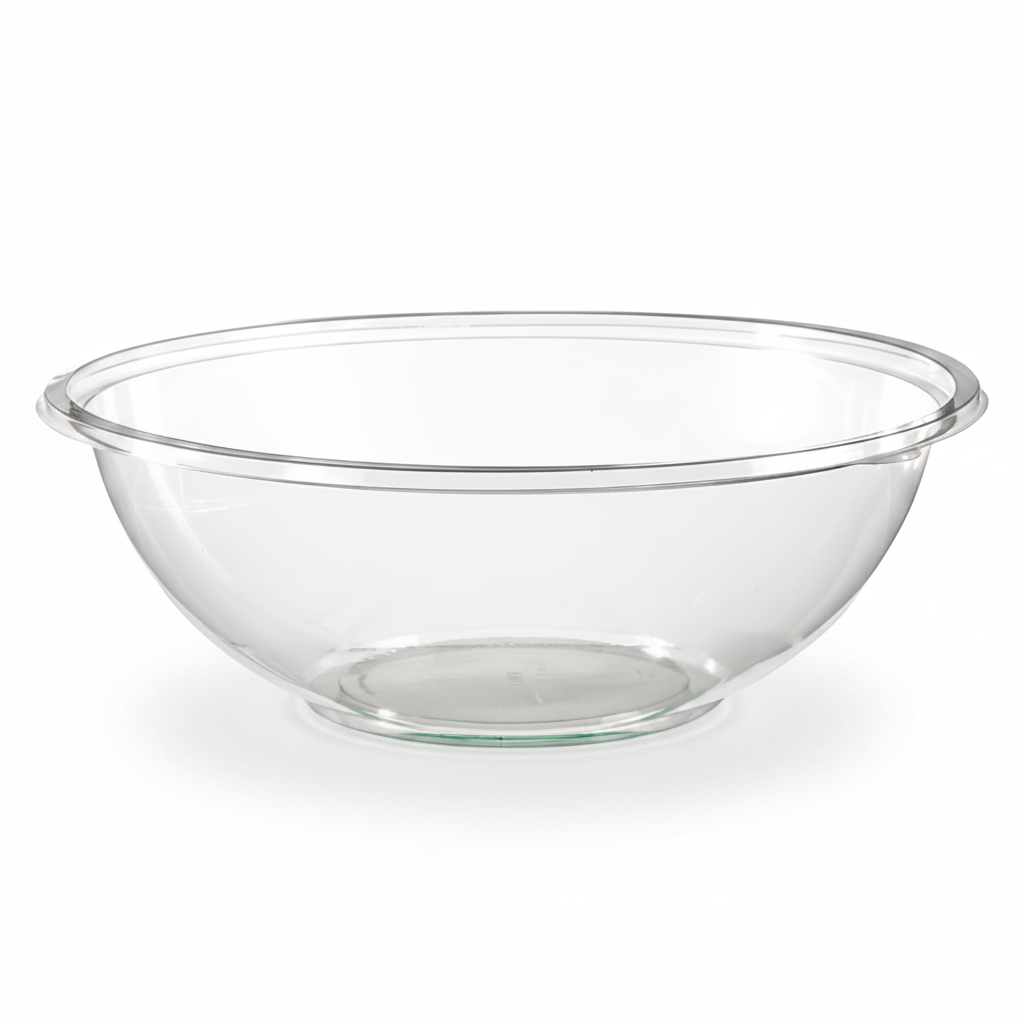 Saladier cristal - photo studio fond blanc
