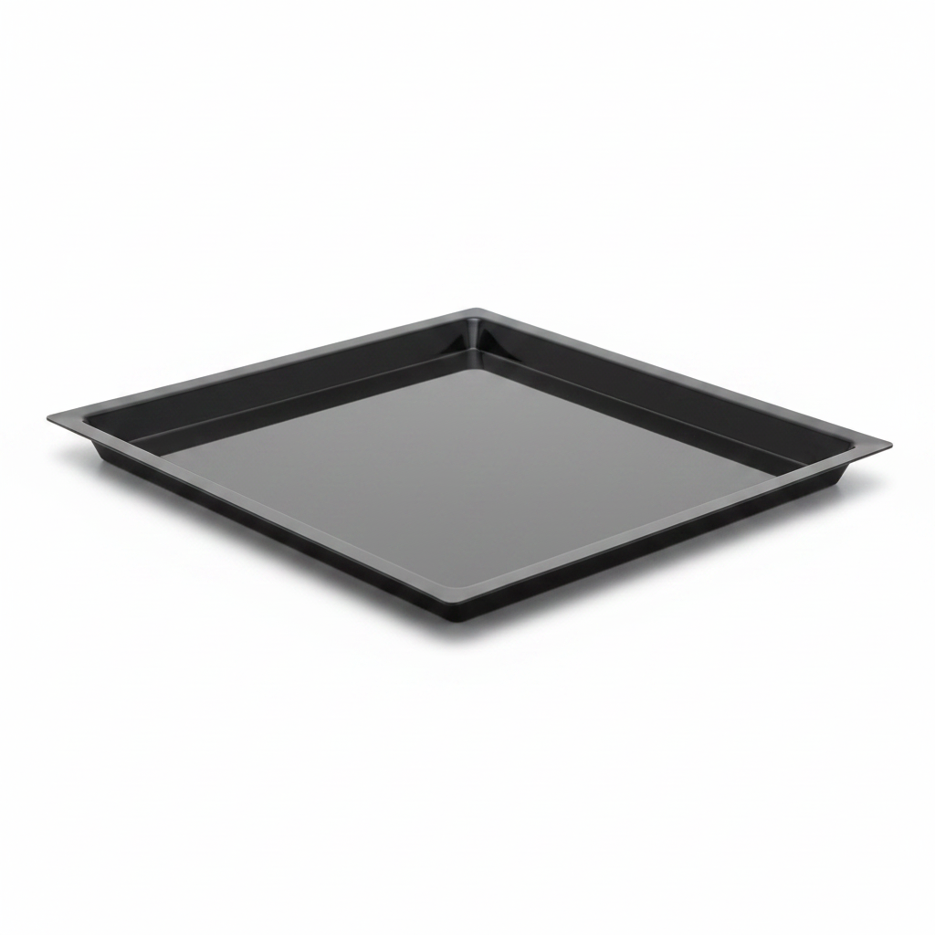 Grand plateau noir 35x28cm studio fond blanc