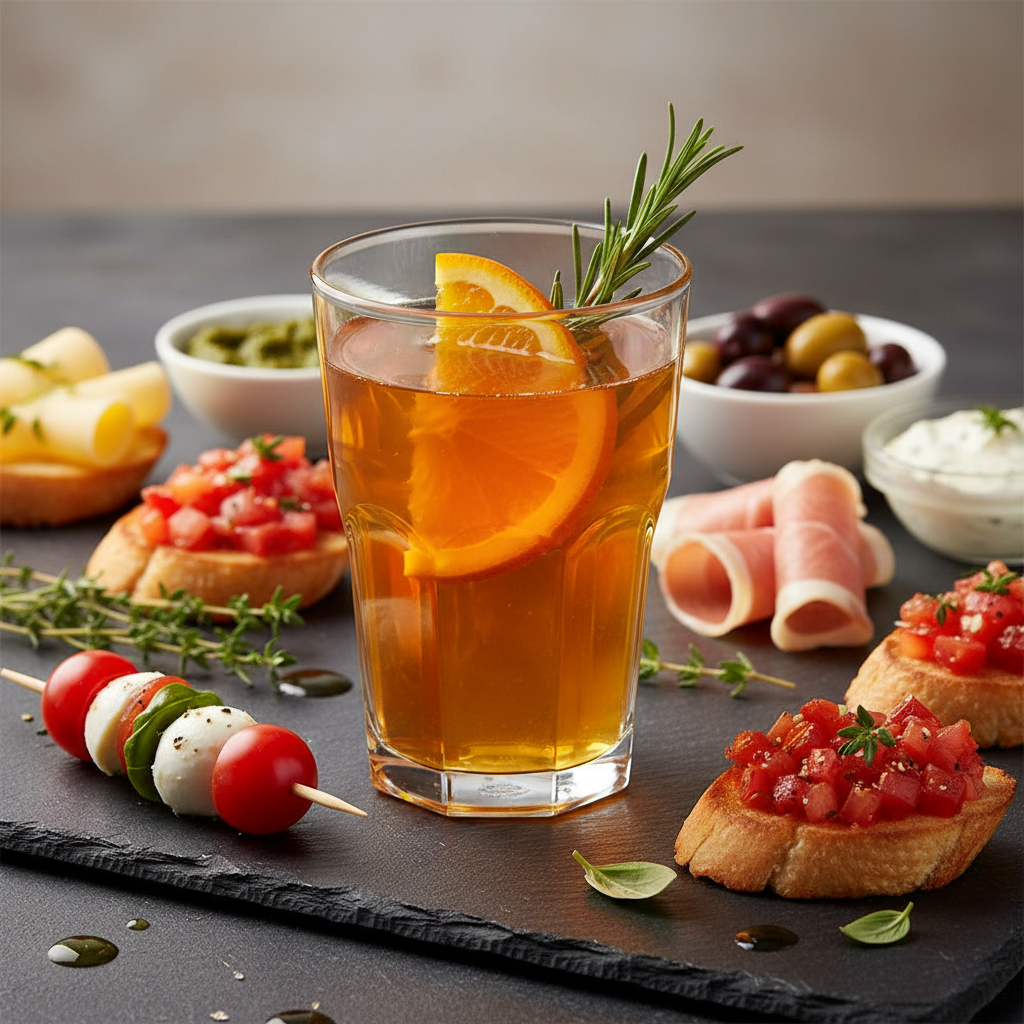 Verre cocktail incassable transparent 42 cl sur ardoise avec apéritif élégant
