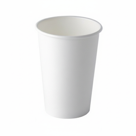 Grand gobelet carton blanc 45cl photo studio fond blanc