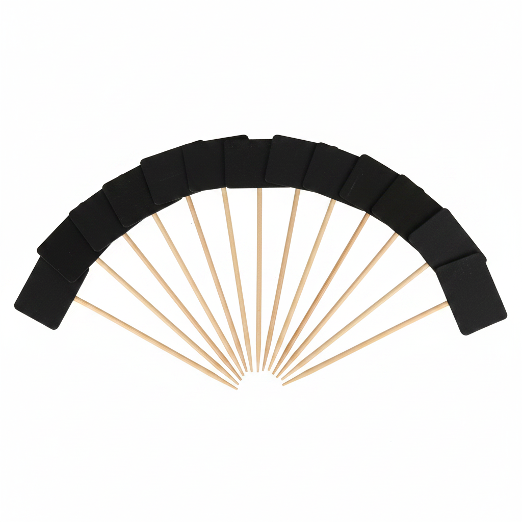 Mini ardoises bambou photo studio fond blanc