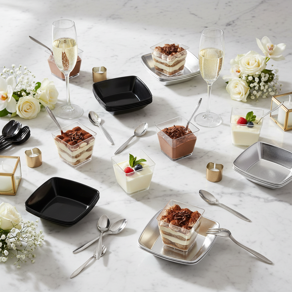Marbre cocktail desserts
