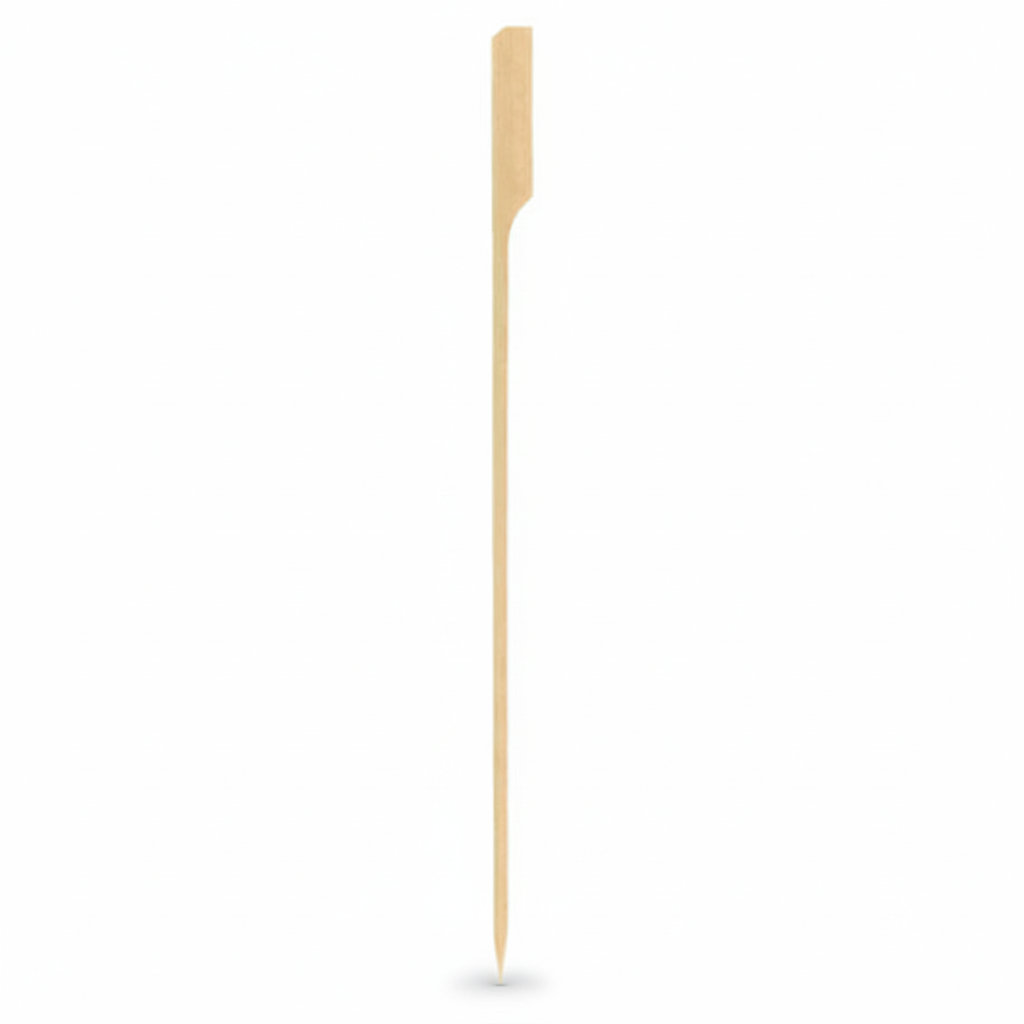 Pique Golf Bambou Biodégradable de 18 cm, seule, sur fond blanc, mettant en valeur son design et sa texture naturelle.