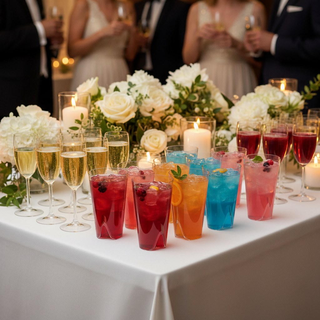 Table mariage verres Starck