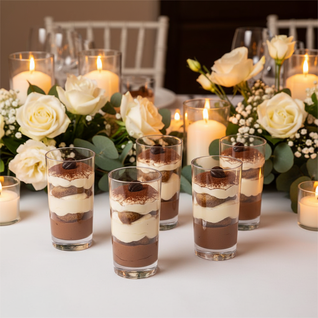 Table mariage verrines dessert tubo